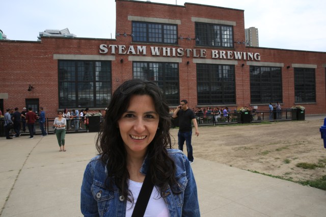 Carol exploring Toronto