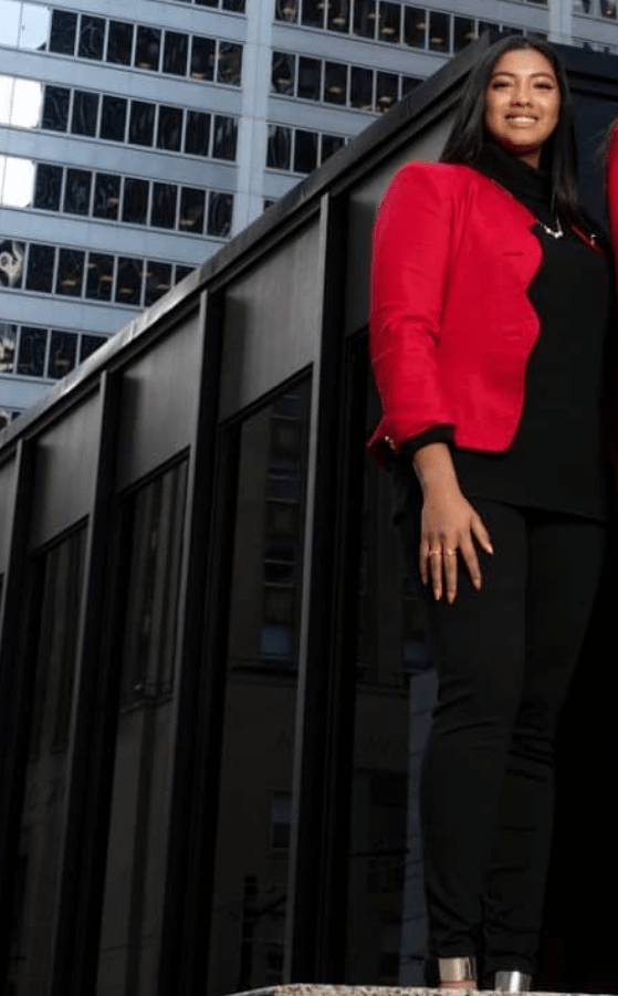 Shanna is walking among the hectic streets of Toronto.